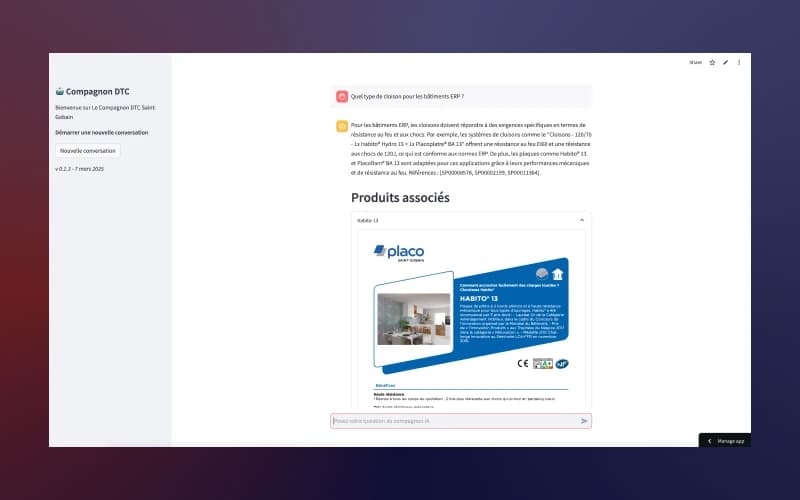 Assistants IA - St Gobain Placo
